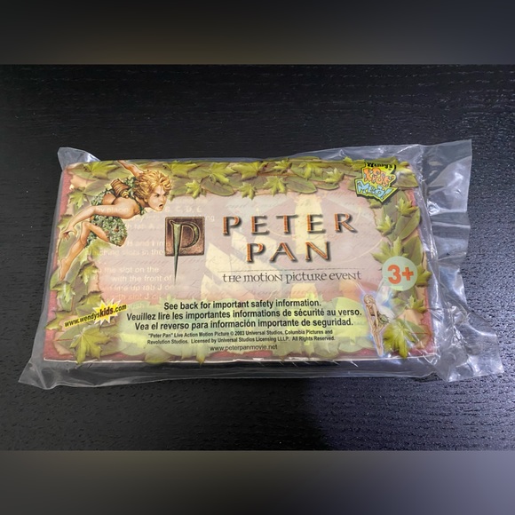 Wendy’s Kids Meal Peter Pan Motion Picture Movie Toys (2003) - Picture 2 of 5